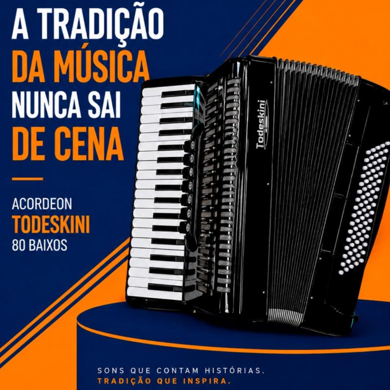 Acordeon Todeskine 80 Baixos